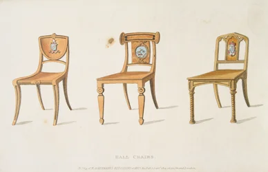Chaises de hall, planche 67 de l